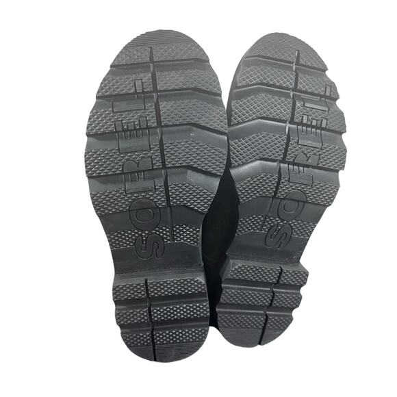 Sorel Lennox Waterproof Lace-Up Combat Boots Gray Leather Size 7.5 rugged hiking - Picture 4 of 10